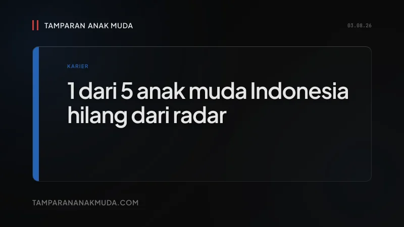 NEET Gen Z: 1 dari 5 Anak Muda Hilang