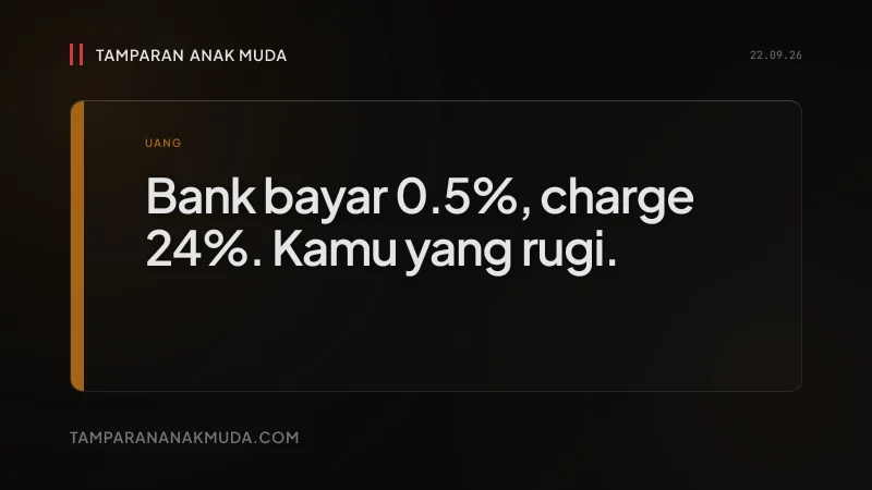 Bunga Tabungan 0.5%, Bunga Pinjaman 24%: Bank Makan Kamu