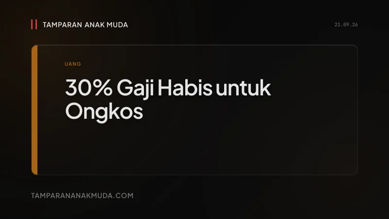 30% Gaji untuk Ongkos: Jakarta Nggak Didesain untuk Kamu