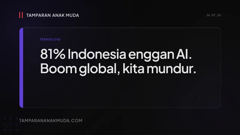 81% Enggan Pakai AI: Boom Global, Tapi Indonesia Malah Mundur
