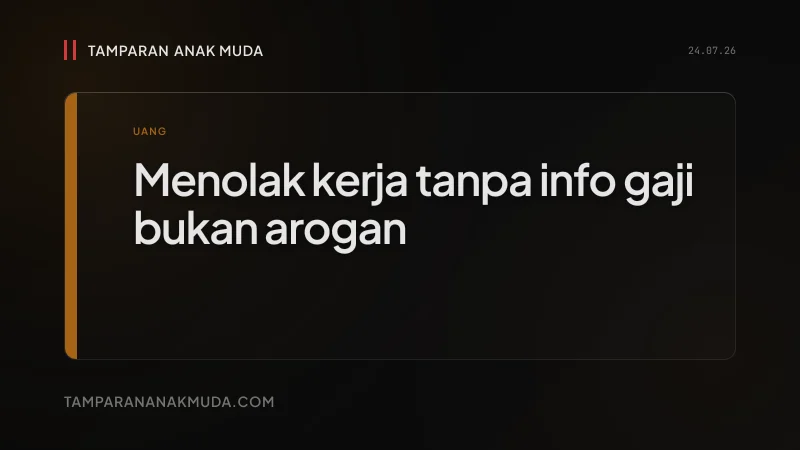 85% Gen Z Menolak Kerja Tanpa Info Gaji: Bukan Arogan