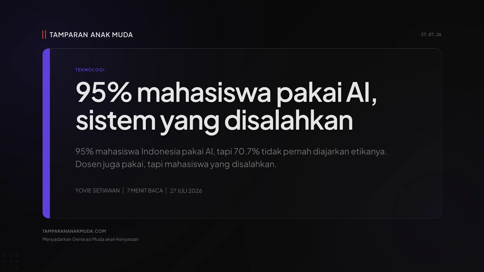 ChatGPT Bukan Curang, Sistem Pendidikan yang Malas Beradaptasi