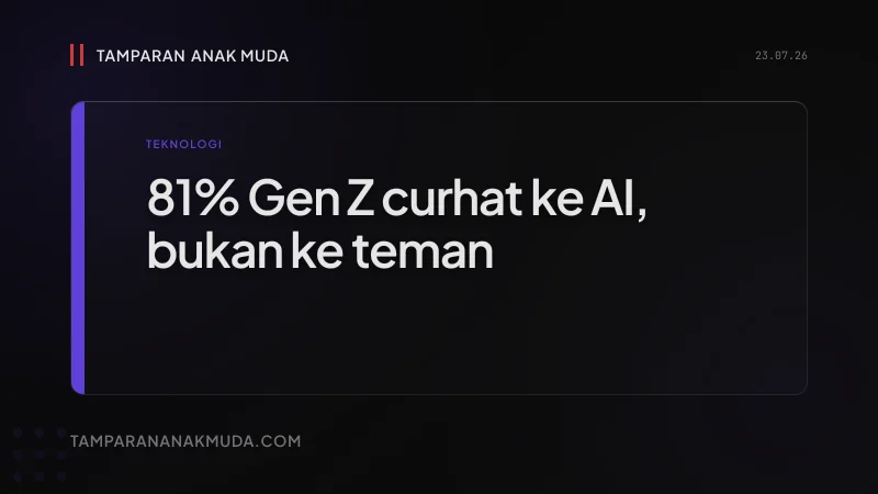 Curhat ke AI: Ketika Mesin Jadi Ruang Aman Gen Z
