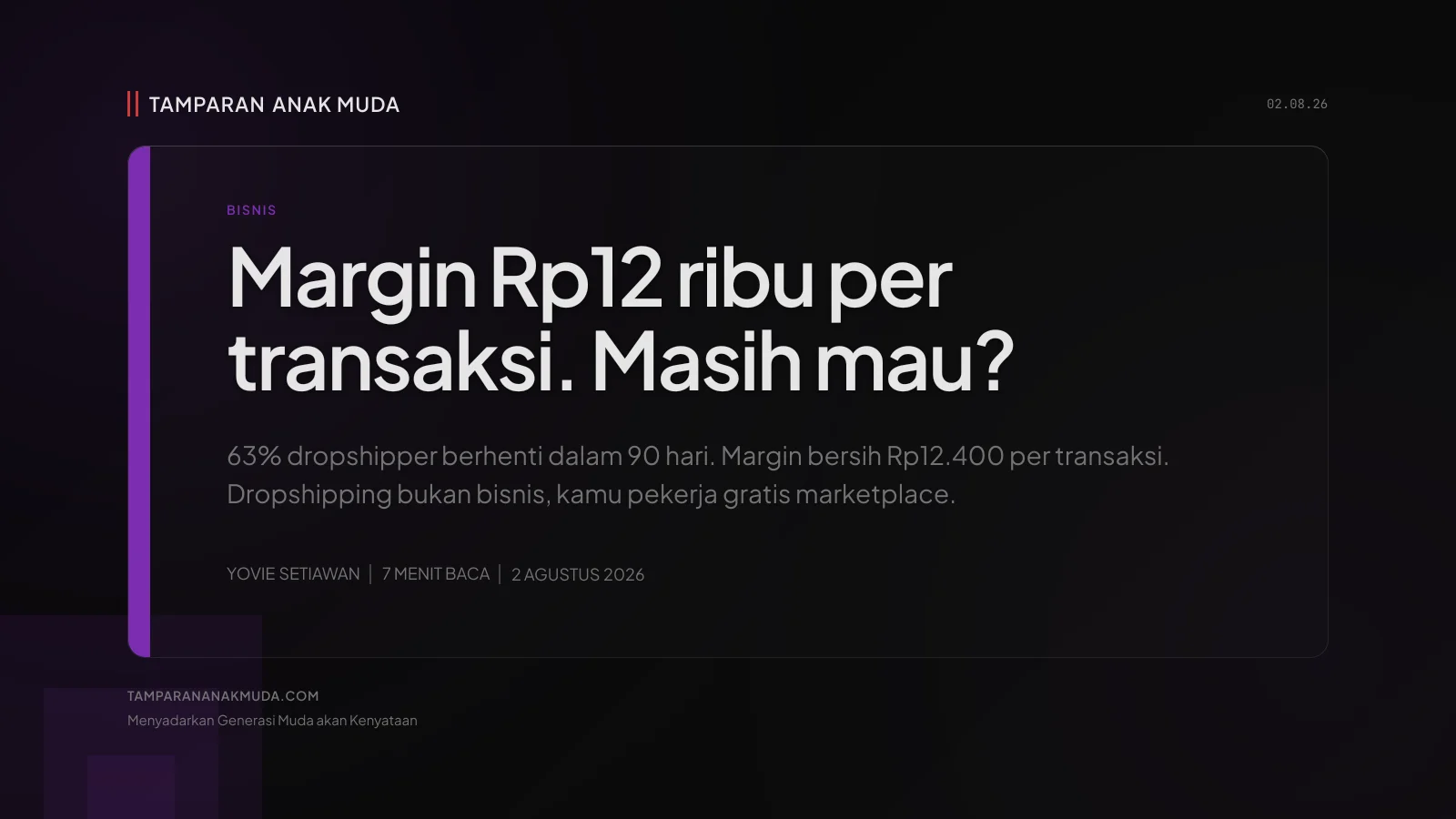 Dropshipping Bukan Bisnis, Gen Z Jadi Pekerja Gratis Marketplace