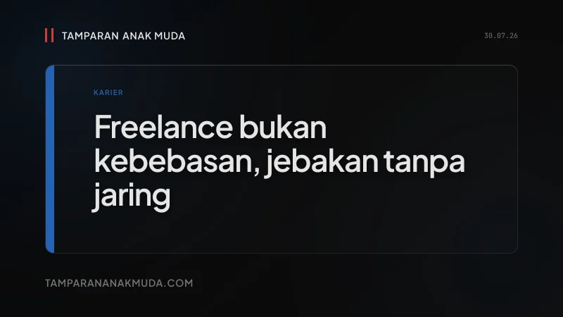 Freelance Bukan Kebebasan, Itu Jebakan Tanpa Jaring Pengaman
