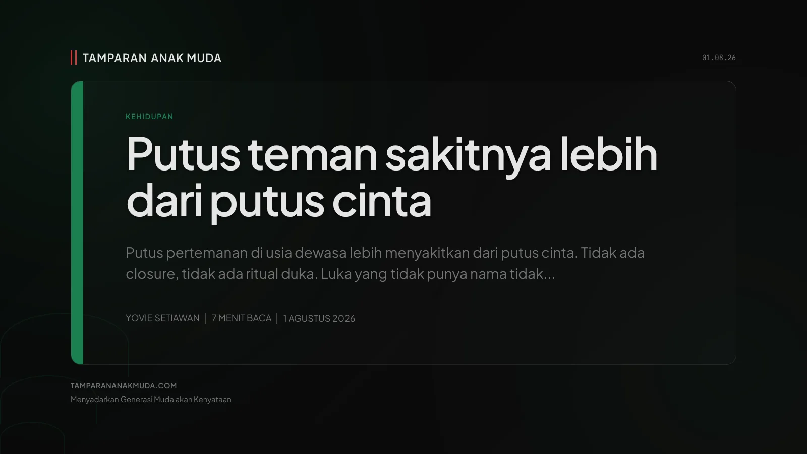 Friendship Breakup: Kenapa Kehilangan Teman Lebih Sakit dari Putus