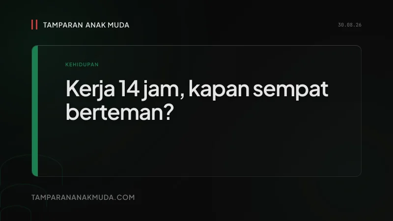 Friendship Recession: Gen Z Kehilangan Teman, Bukan Sibuk, Struktur Hidup yang Bikin Sendiri