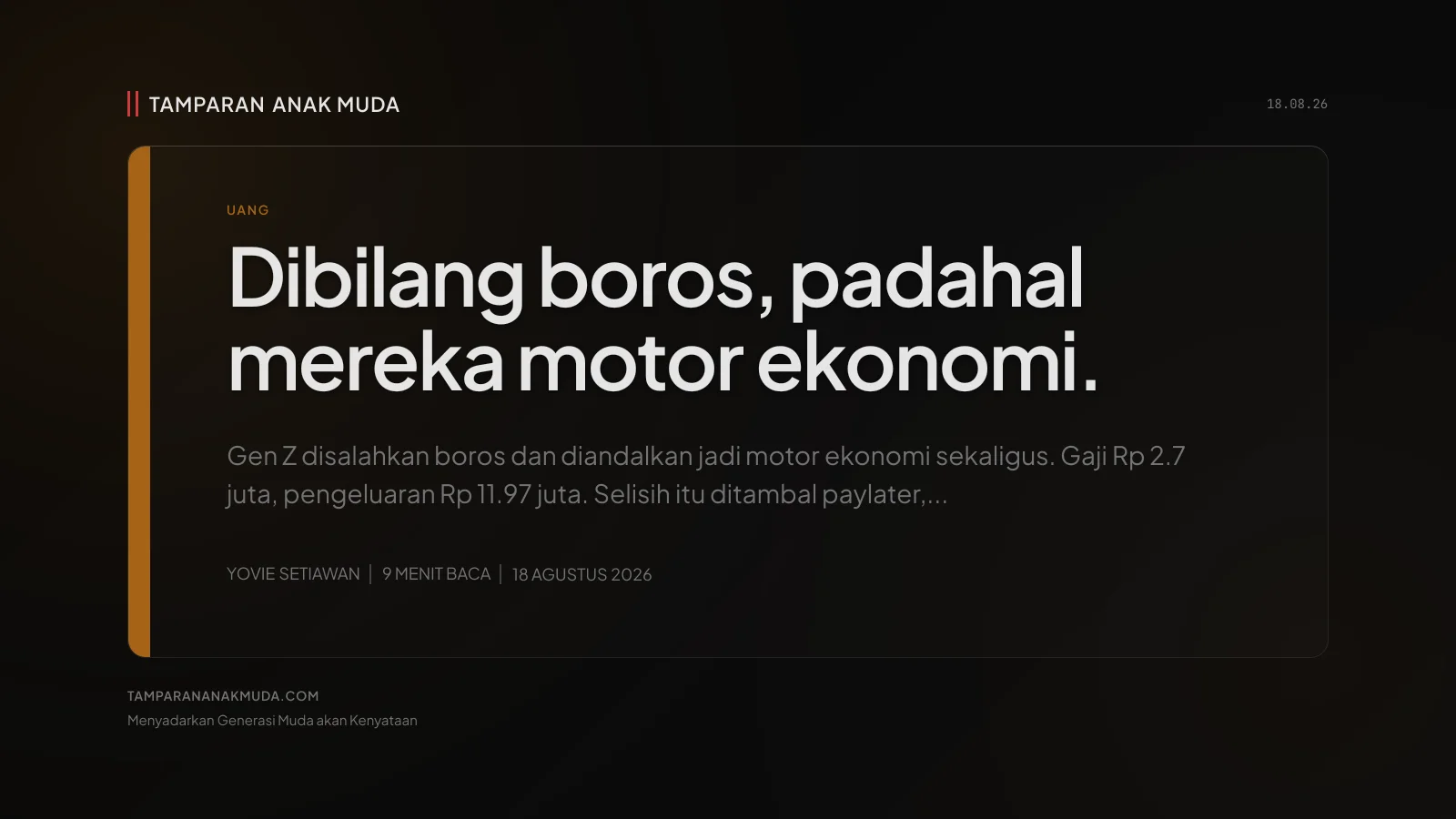 Gen Z Dibilang Boros, Padahal Ekonomi Tumbuh karena Konsumsi Mereka