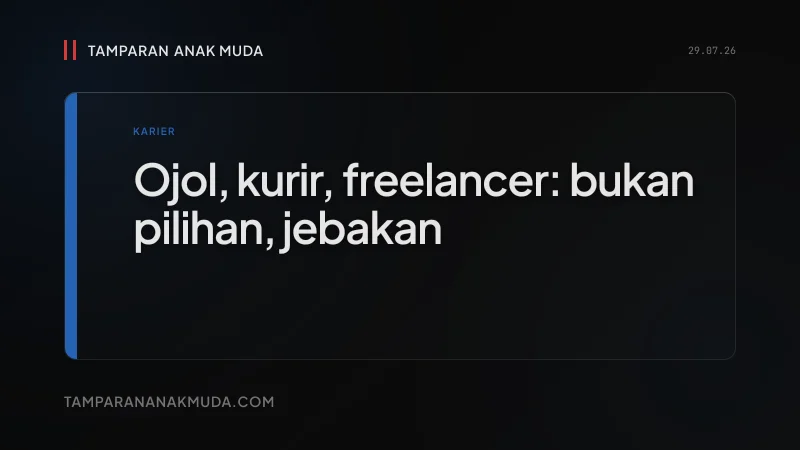 Gig Economy Bukan Pilihan, Jebakan Produktivitas Rendah