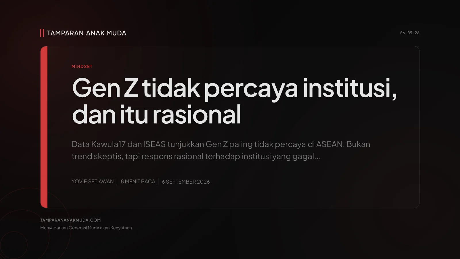 Krisis Kepercayaan Gen Z: Institusi yang Bukti Tidak Bisa Dipercaya