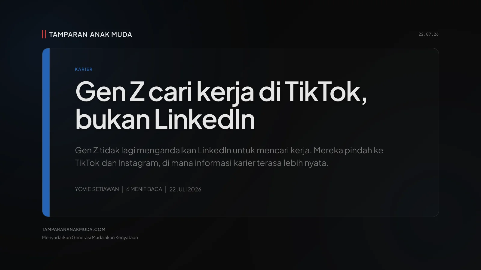 Gen Z beralih dari LinkedIn ke TikTok dan Instagram untuk mencari informasi karier