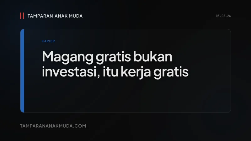 Magang Gratis Bukan Belajar, Eksploitasi Dikemas Pengalaman