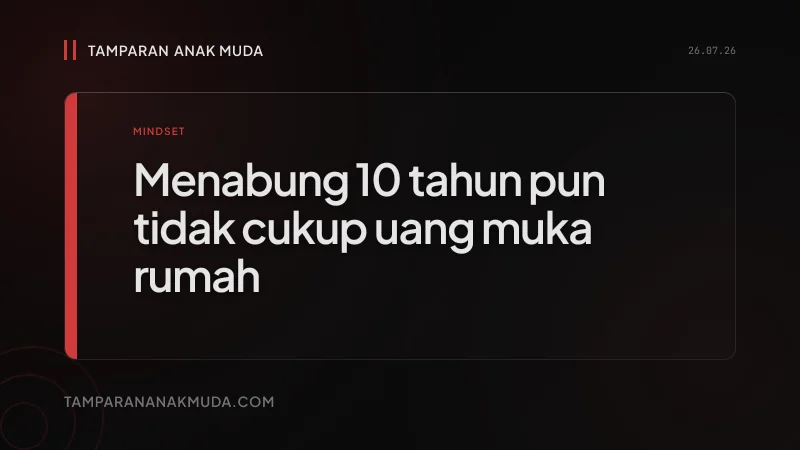 Menabung Jadi Irasional: Bukan Boros, Matematikanya yang Rusak