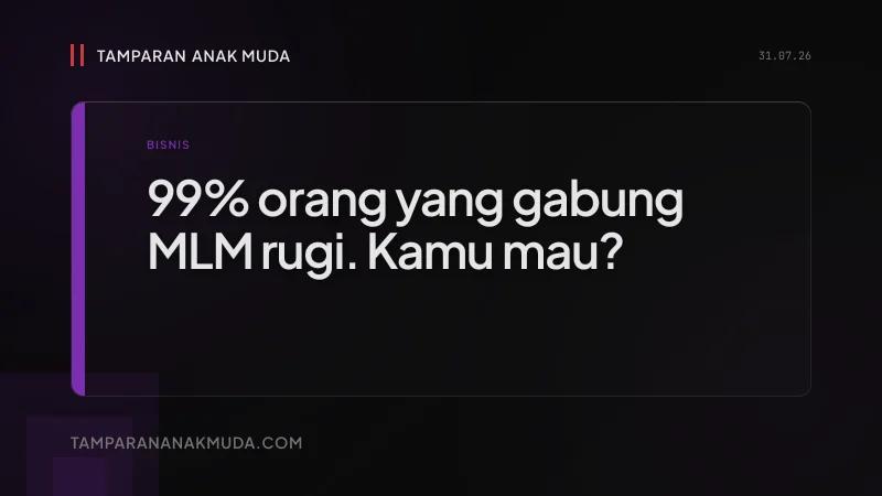 MLM Bukan Bisnis, Eksploitasi Pertemanan Dikemas Wirausaha