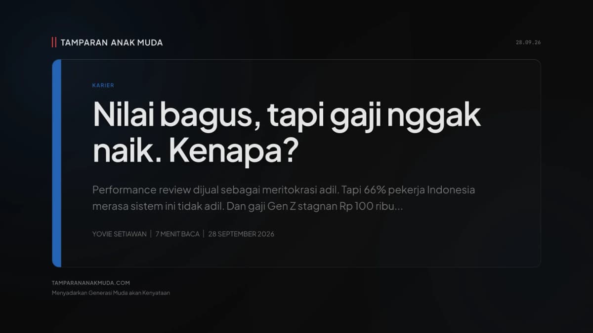 Nilai Bagus, Gaji Nggak Naik: Performance Review Itu Sandiwara