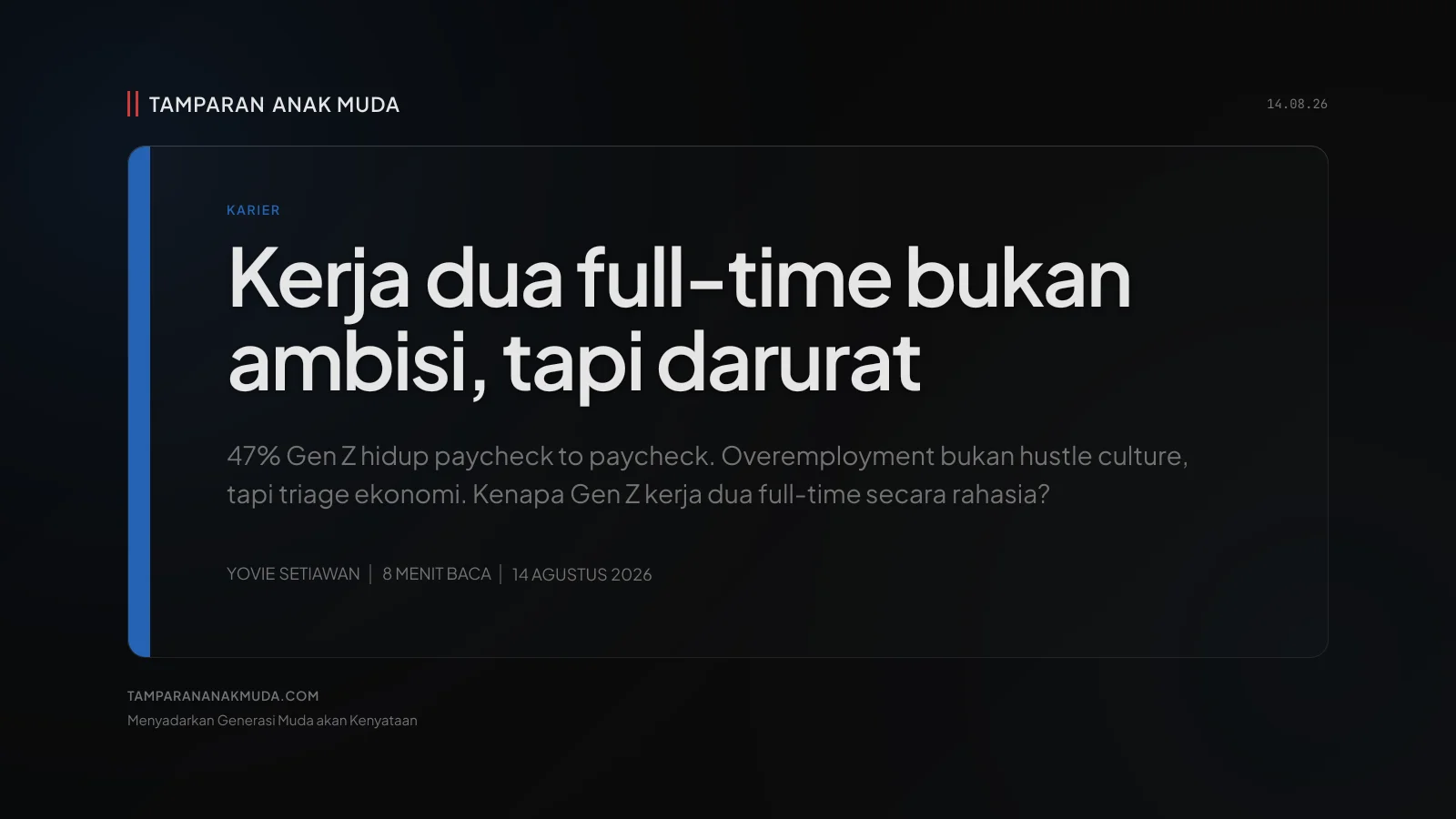 Overemployment: Kerja 2 Full-Time Bukan Ambisi, Satu Gaji Tidak Cukup