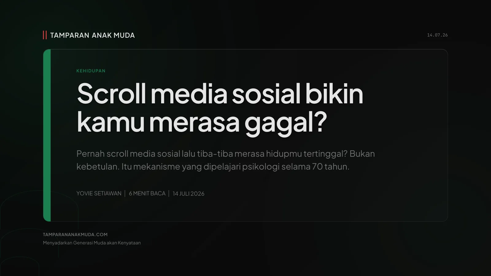 Perbandingan Diri Era Media Sosial: Kenapa Kamu Merasa Nggak Cukup