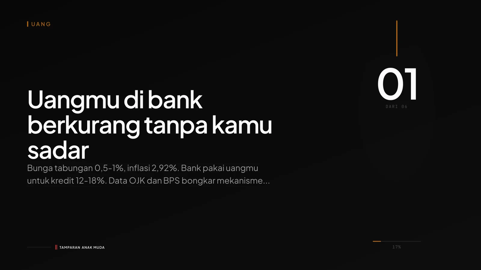 Bank: Tempat Uangmu Diperlambat Mati