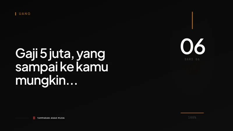 Sintesis: Berapa Persen Gajimu yang Sebenarnya Milikmu?