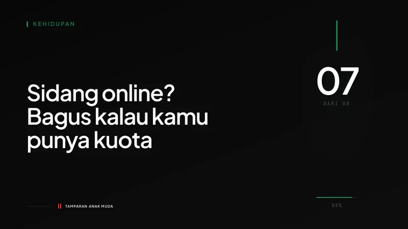 Peradilan Digital: Sidang Online yang Tidak Adil