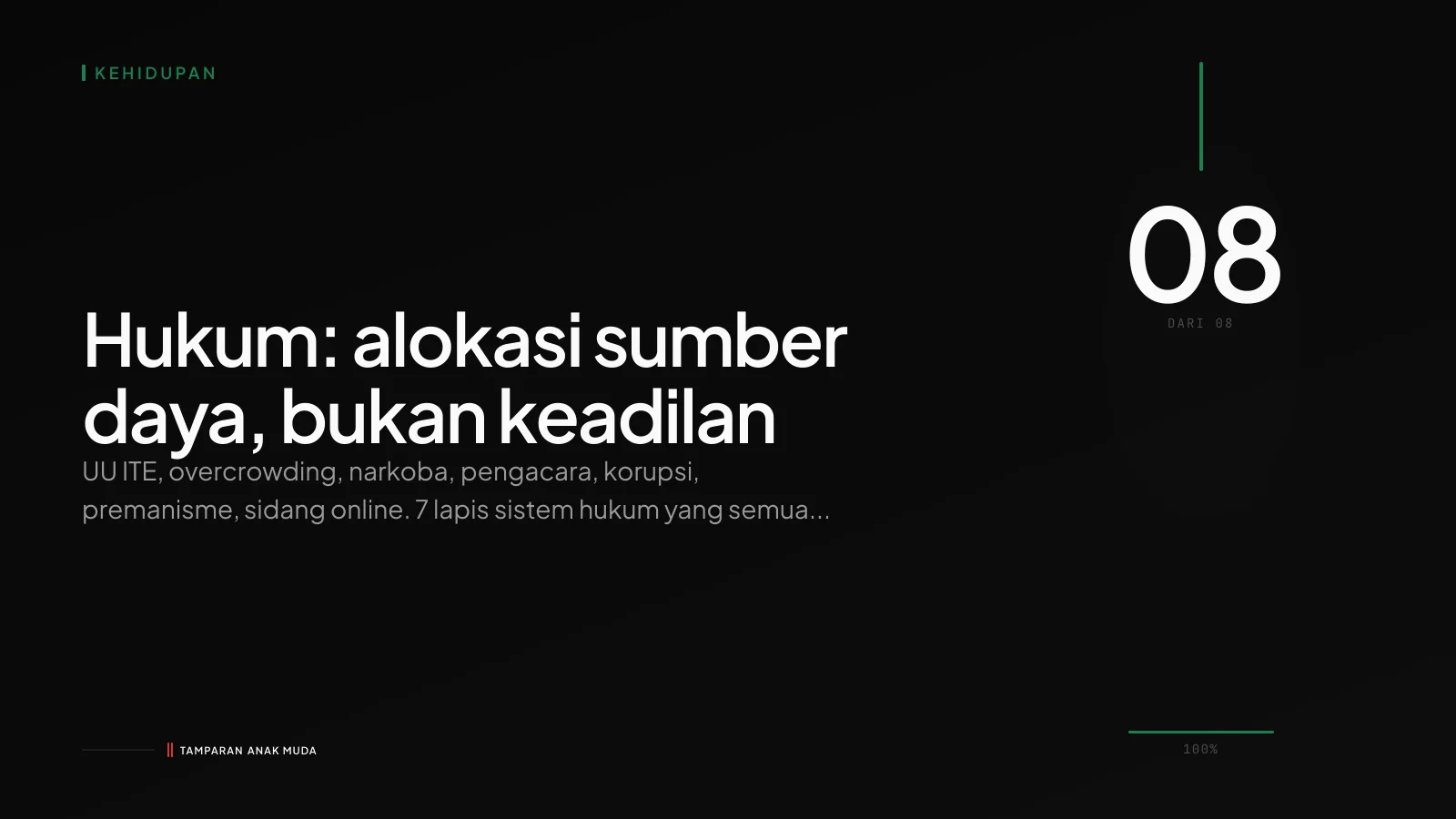 Sintesis: Keadilan untuk Siapa?