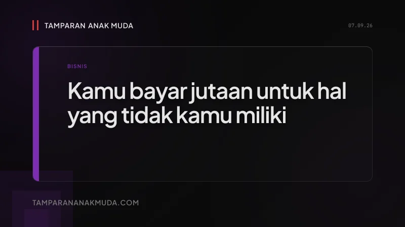 Subscription Trap Gen Z: Rp 1,3 Juta per Bulan untuk Hal yang Tidak Kamu Miliki
