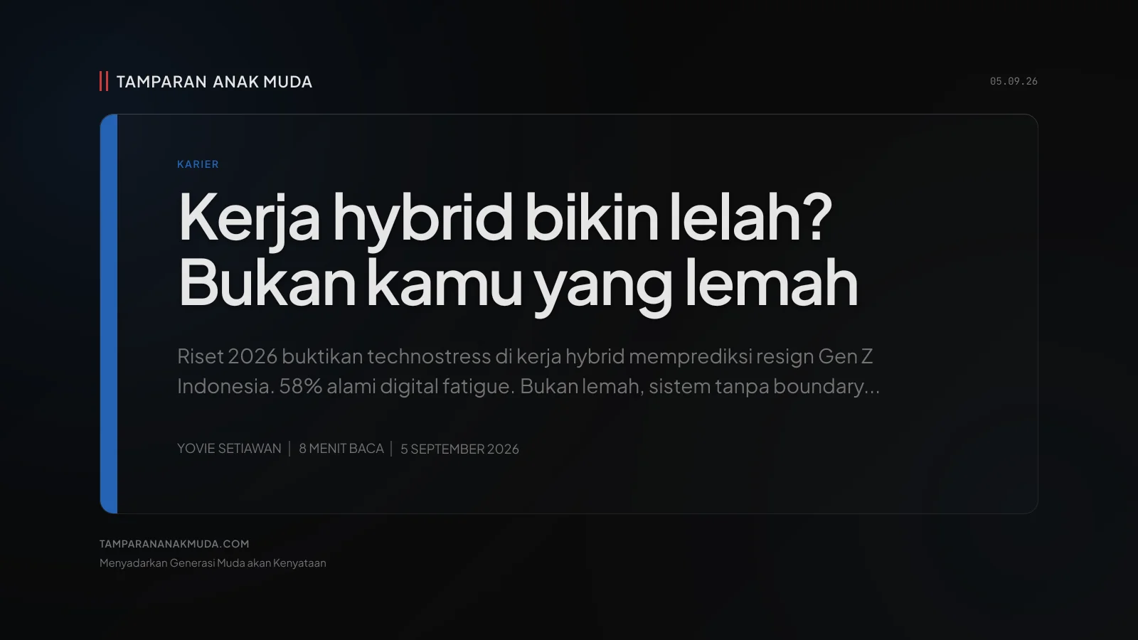 Technostress Gen Z: Bukan Lemah, Beban Digital yang Dibuat Sistem
