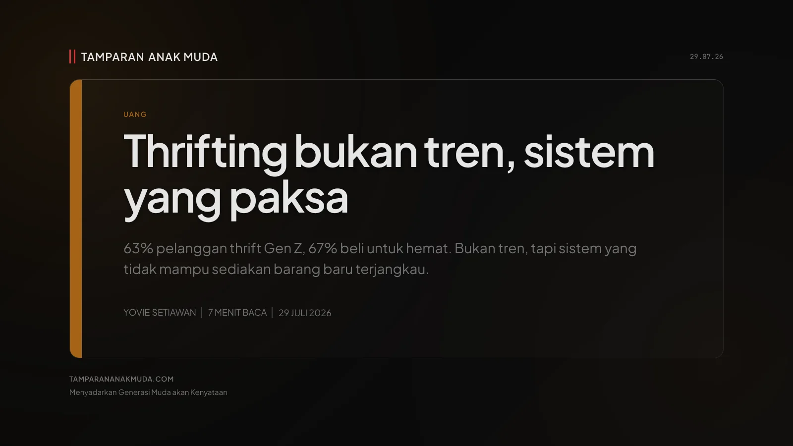 Thrifting Bukan Hemat, Sistem Paksa Gen Z Beli Bekas