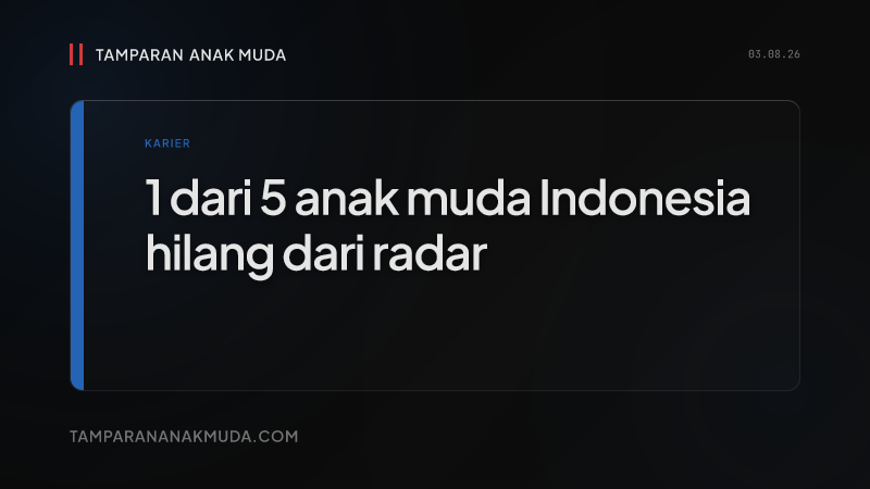 NEET Gen Z: 1 dari 5 Anak Muda Hilang