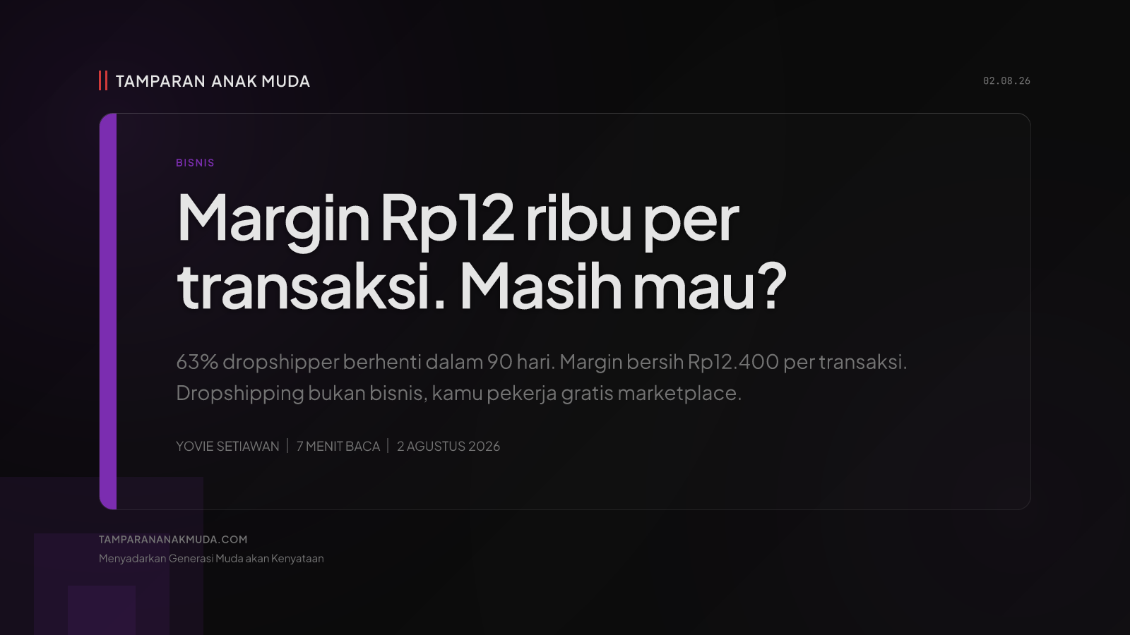 Dropshipping Bukan Bisnis, Gen Z Jadi Pekerja Gratis Marketplace